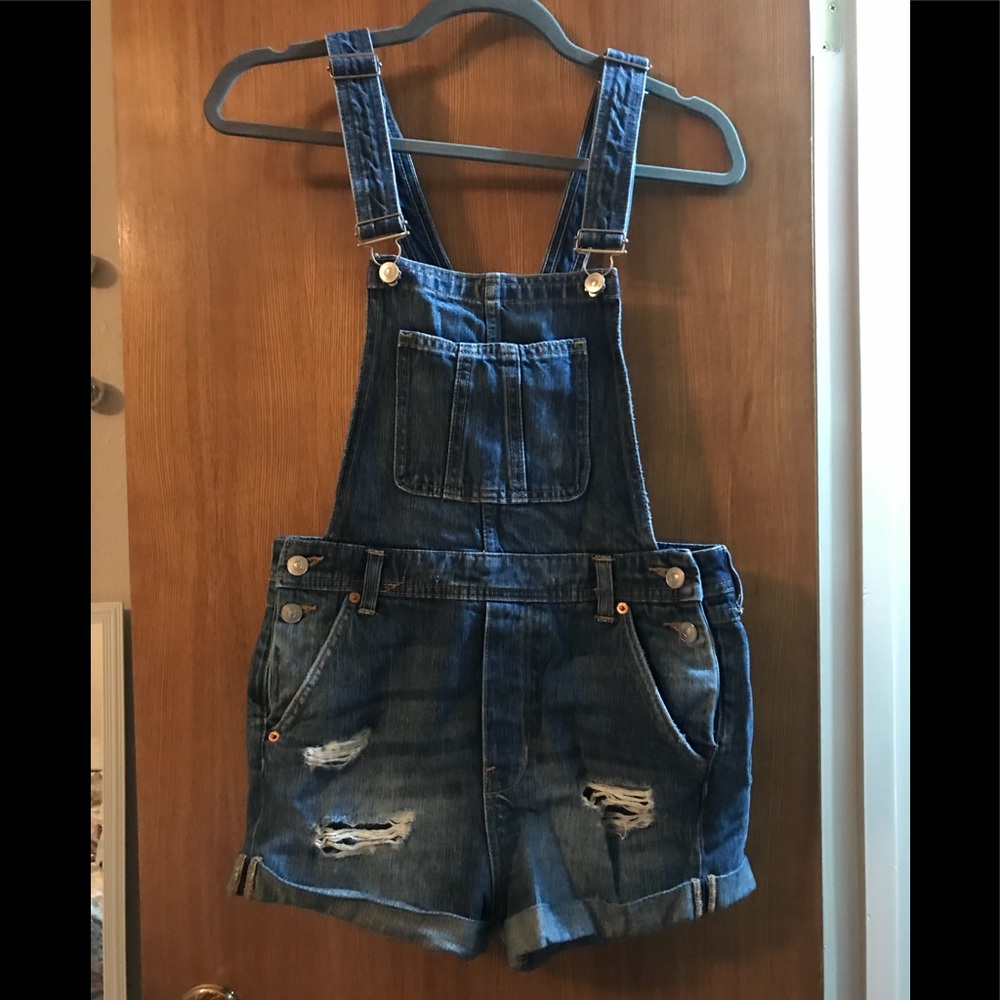 Jean Short Overalls